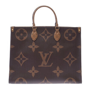 Louis Vuitton Monogram Reverse On the Go Brown Canvas Bag